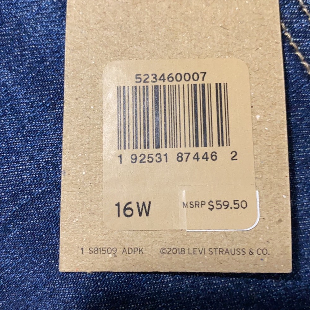 Levi’s contrast stitch mid ave deconstructed skirt - Picture 3 of 4